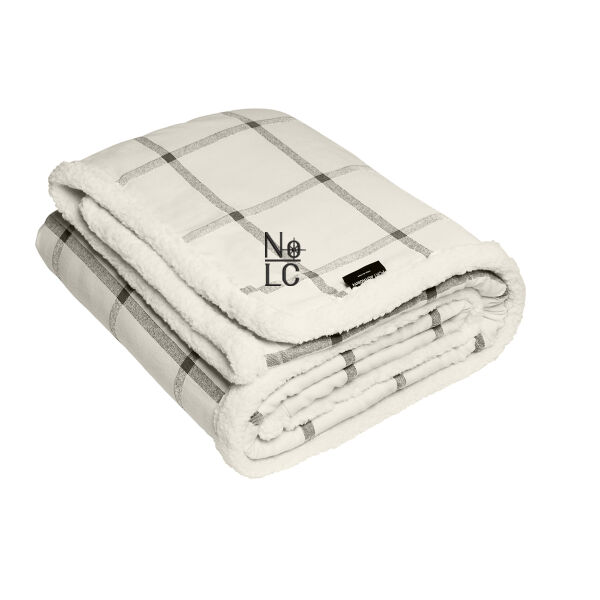 Port Authority ® Flannel Sherpa Blanket - Embroidered Logo Thumbnail