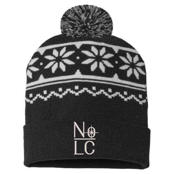 CAP AMERICA - USA-Made Snowflake Beanie - Embroidered Logo Thumbnail