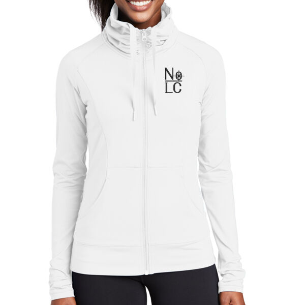 Sport-Tek® Ladies Sport-Wick® Stretch Full-Zip Jacket - Embroidered Logo Thumbnail