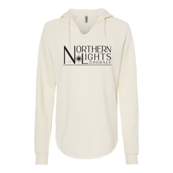 Independent Trading Co. - Women’s Lightweight California Wave Wash Hooded Sweatshirt - Printed Logo Thumbnail