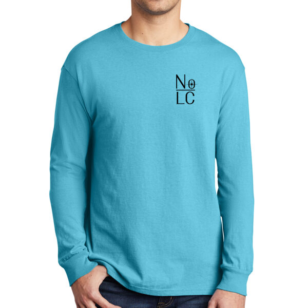 Port & Company® Beach Wash® Garment-Dyed Long Sleeve Tee - Printed Logos Thumbnail