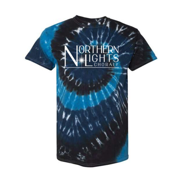 Dyenomite - Multi-Color Spiral Tie-Dyed T-Shirt - Printed Logo Thumbnail
