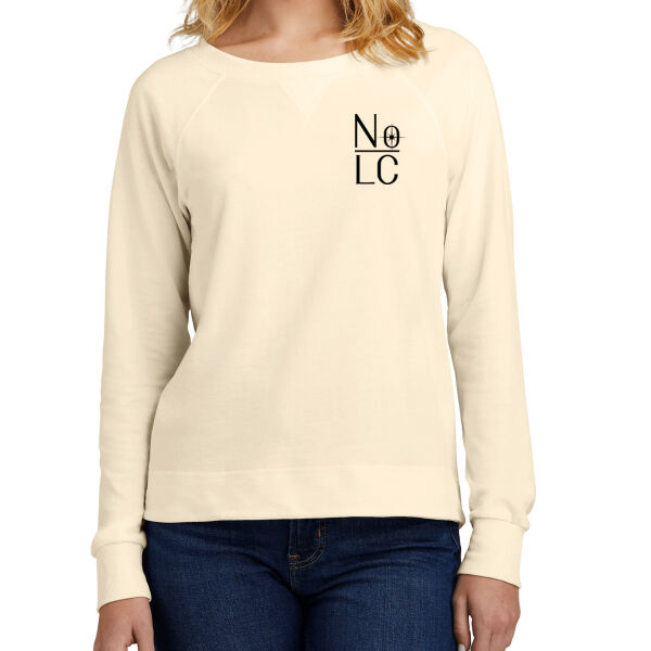 District® Women’s Featherweight French Terry™ Long Sleeve Crewneck - Printed Logo Thumbnail