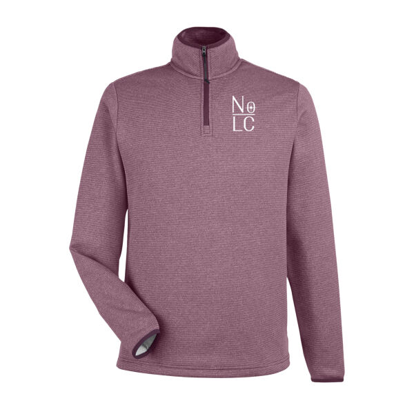 CORE365 - Men's Venture Heathered Stripe Quarter-Zip Pullover - Embroidered Logo Thumbnail