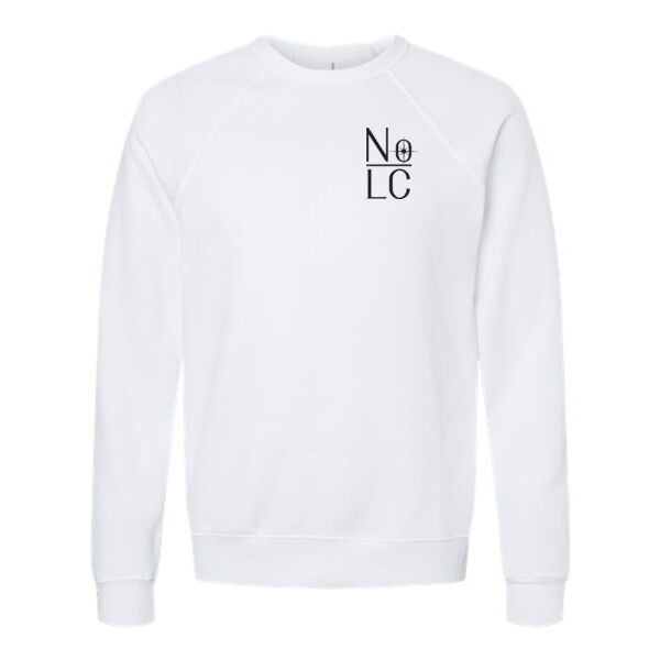 BELLA + CANVAS - Unisex Sponge Fleece Raglan Crewneck Sweatshirt - Embroidered Logo Thumbnail