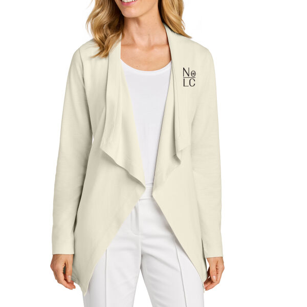 Port Authority® Women’s Breakwater Open Cardigan - Embroidered Logo Thumbnail