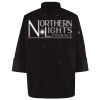 Ten Pearl Button Black Chef Coat Thumbnail