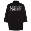 Ten Pearl Button Black Chef Coat Thumbnail